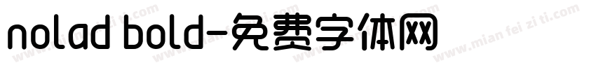 nolad bold字体转换